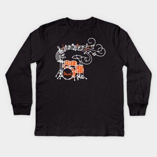 BATERIA CON NOTAS 2 Kids Long Sleeve T-Shirt